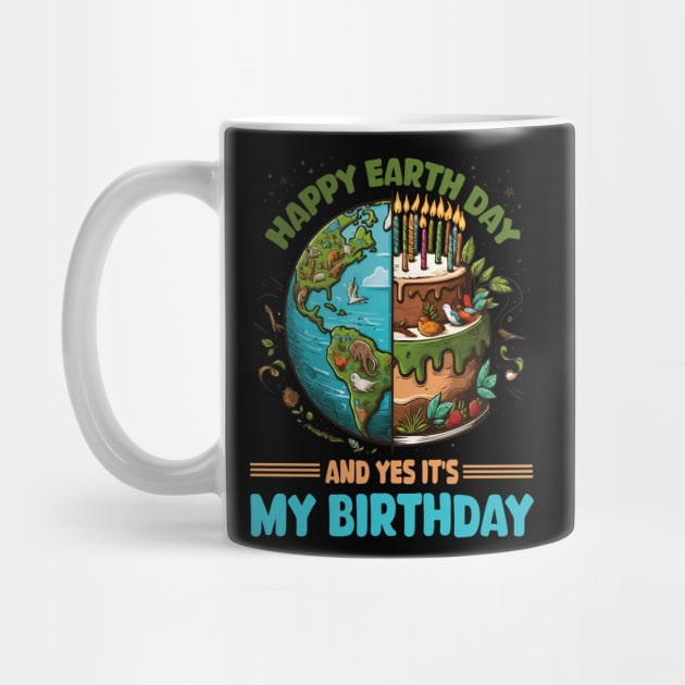 Happy Earth Day It's My Birthday Born On Earth Day 2024 Fun by JUST PINK